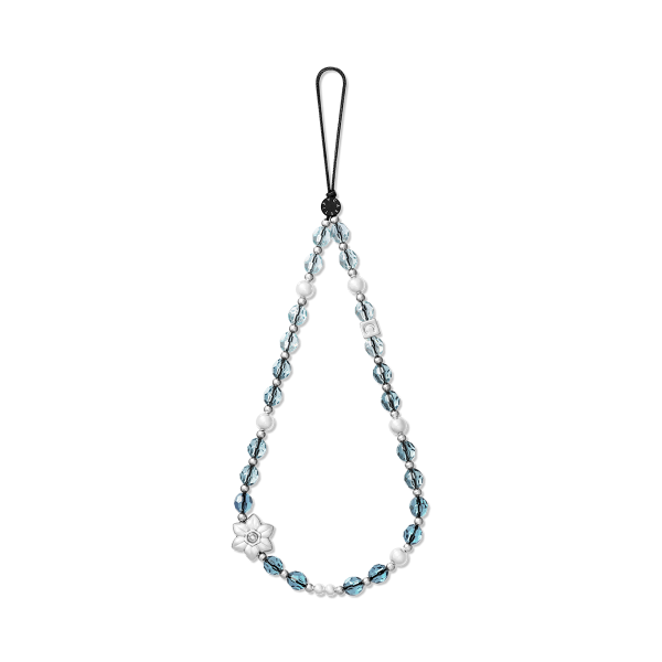 1 Flower Phone Charm - Celadon Serenity