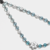 2 Flower Phone Charm - Celadon Serenity