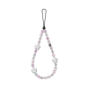 3 Flower Phone Charm - Celadon Serenity
