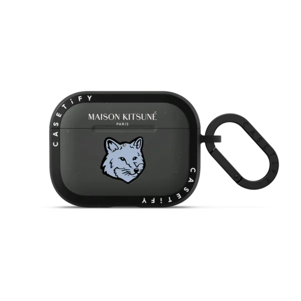 Maison Kitsuné Pure Blue Fox Head Earbuds Case