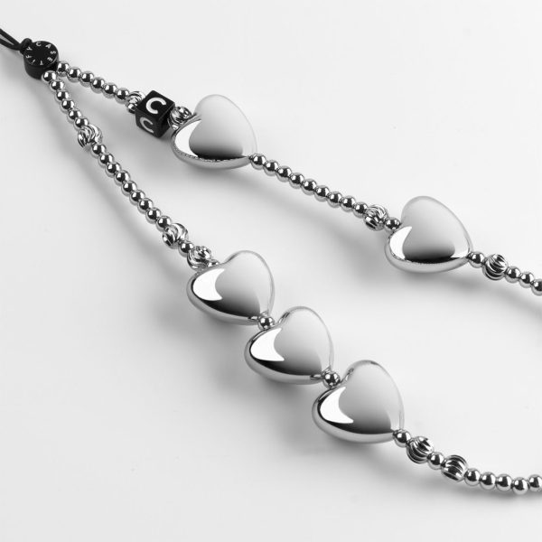 c88786a88e91b86a146f6a1da416e127 Heart Phone Charm - Heart of Steel