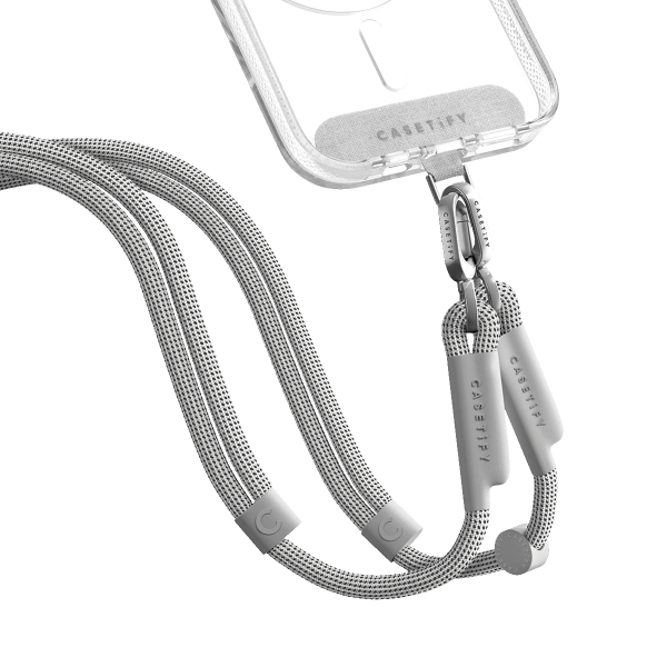 Rope Cross-body Strap - Heather Grey (Double End)