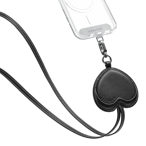 BioVeg ハート スマホショルダー - ブラック