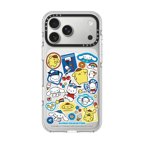 透明 Sanrio Puppy Pals Sticker Mania Case