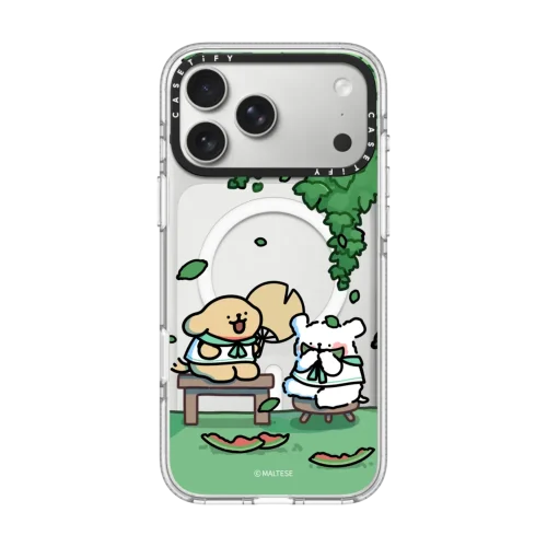 透明 Maltese Shade Time Case