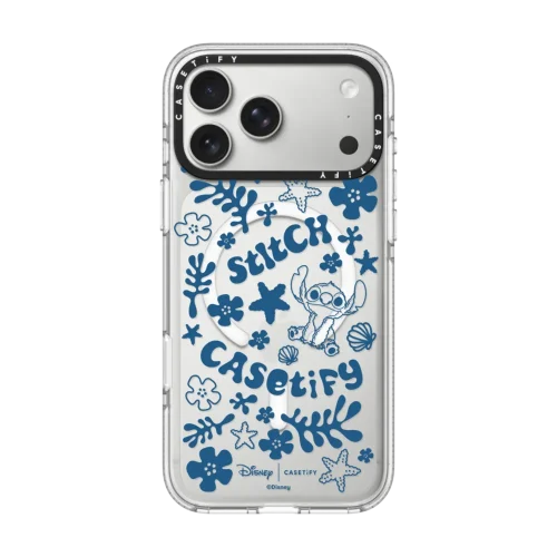 透明 Stitch Pattern Case