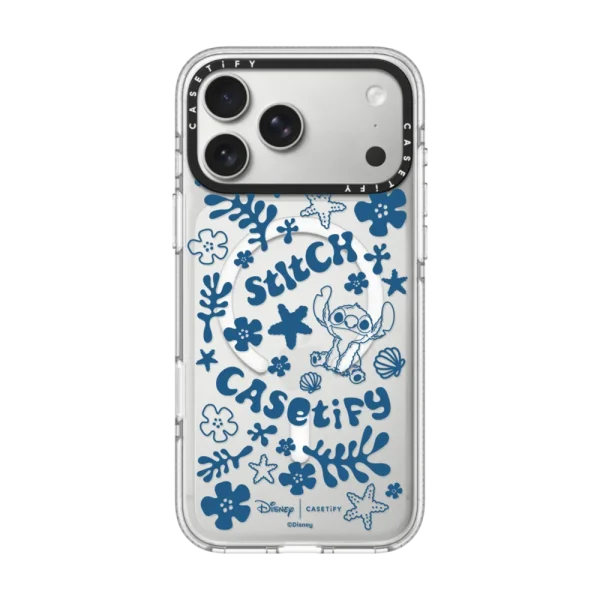 透明 Stitch Pattern Case
