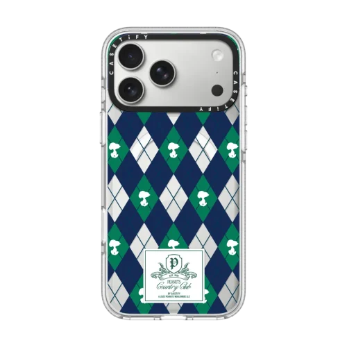 透明 Peanuts Argyle Pattern Case