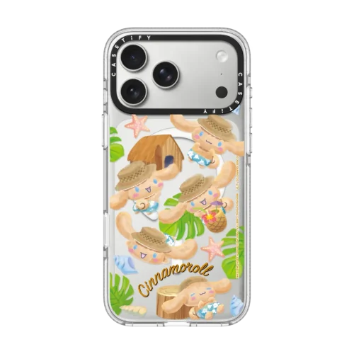 透明 Sun-Kissed Cinnamoroll Sticker Phone Case