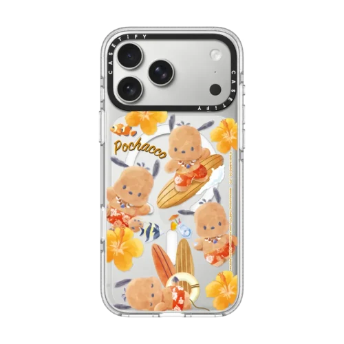 透明 Sun-Kissed Pochacco Sticker Phone Case