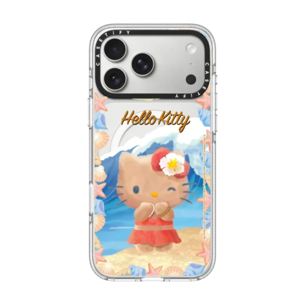 透明 Sun-Kissed Hello Kitty Beach Phone Case