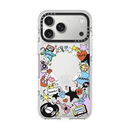 透明 BT21 Frame Case