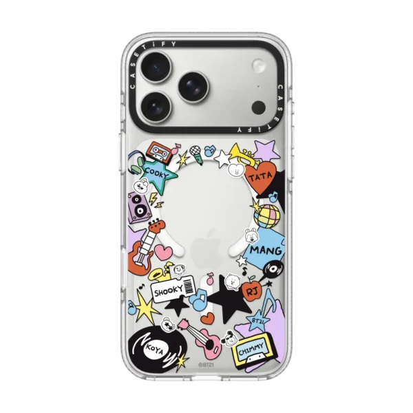透明 BT21 Frame Case