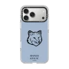 透明 Maison Kitsuné Fox Head Phone Case - Pure Blue