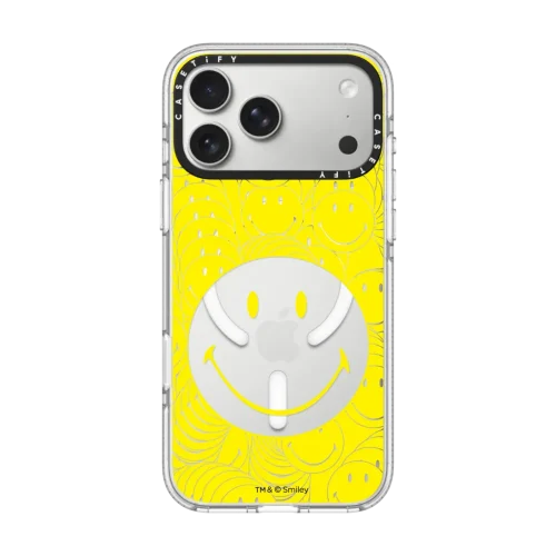 透明 Smiley Phone Case - Yellow Edition