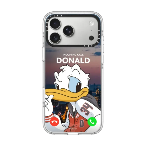 透明 Mickey & Friends Incoming Call Case (Donald Duck)
