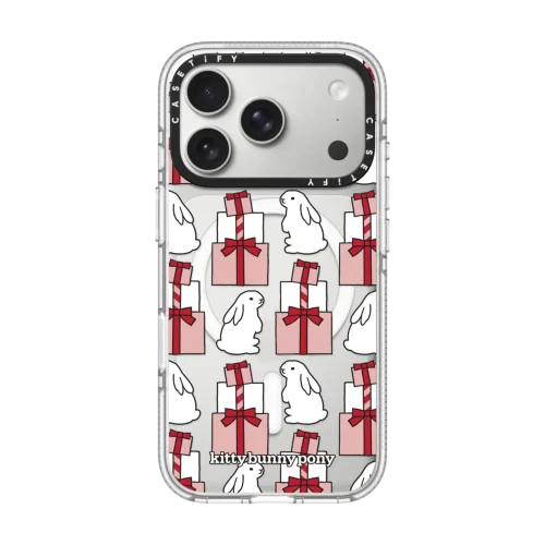 透明 Little Bunnies with Present Case
