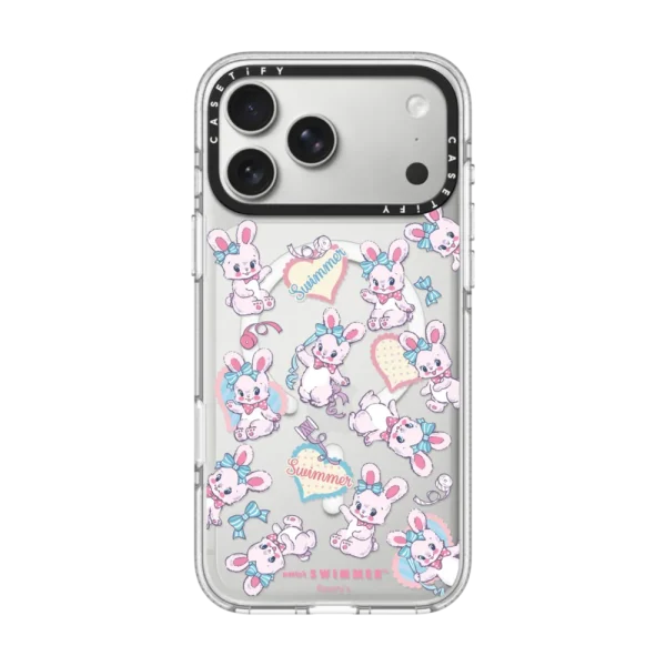 透明 Bow Ribunny Phone Case