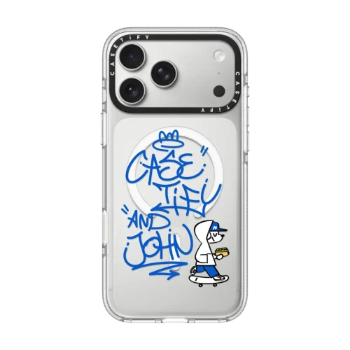 透明 CASETiFY AND JOHN (graffiti)