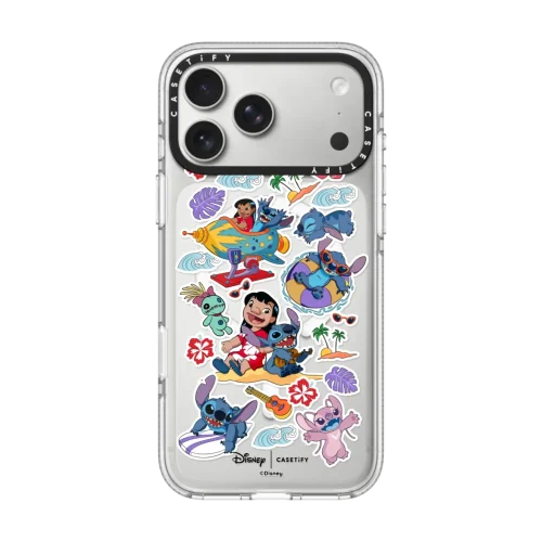 透明 Lilo & Stitch Sticker Case