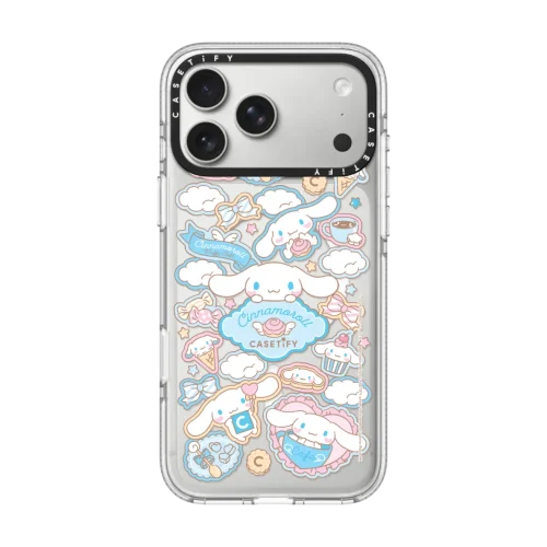 透明 Cinnamoroll Lovely Cafe Sticker Case