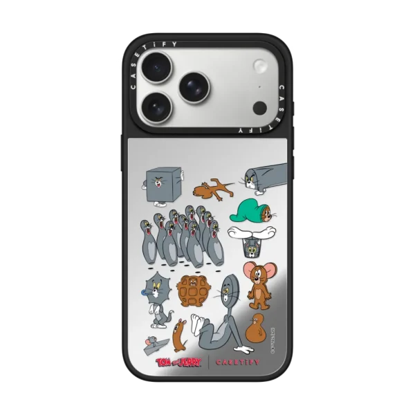 银色 Pattern Sticker Case