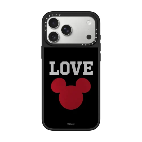 银色 Mickey Mouse Love Symbol Case