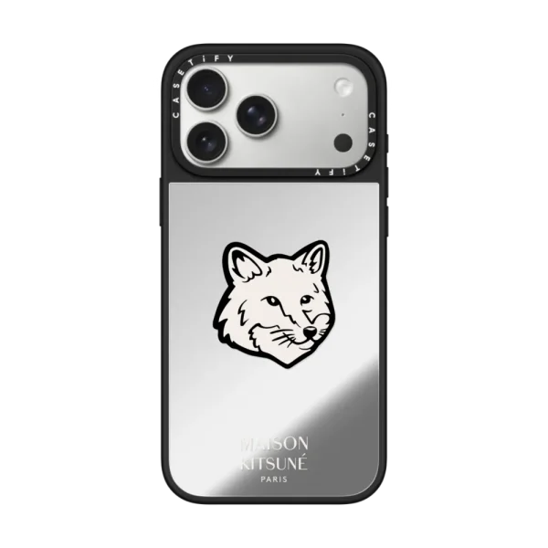 Maison Kitsuné Fox Head Phone Case - Black