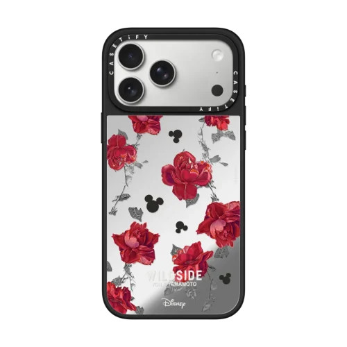 镜面 Mickey Mouse & Rose Pattern Case