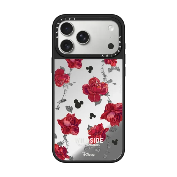 镜面 Mickey Mouse & Rose Pattern Case