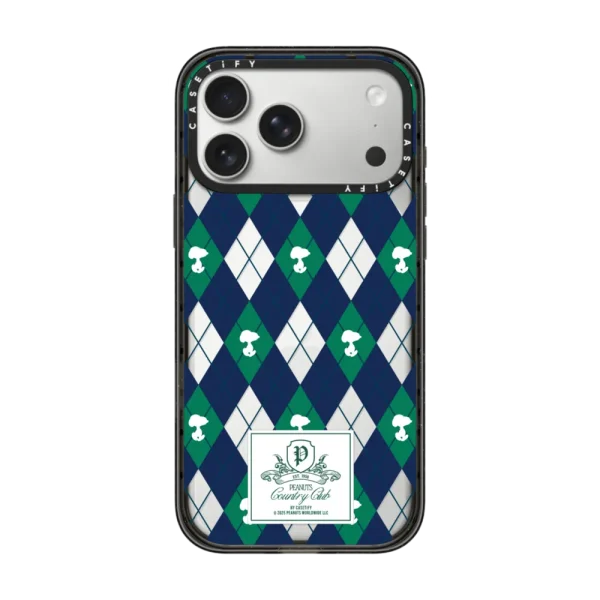 黑框 Peanuts Argyle Pattern Case