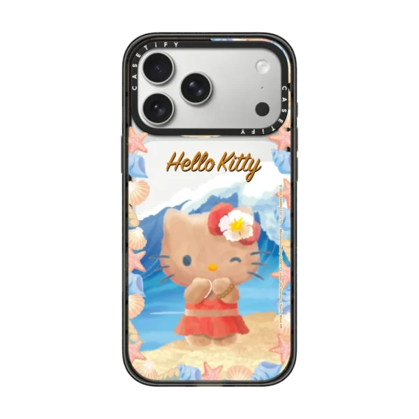 黑框 Sun-Kissed Hello Kitty Beach Phone Case