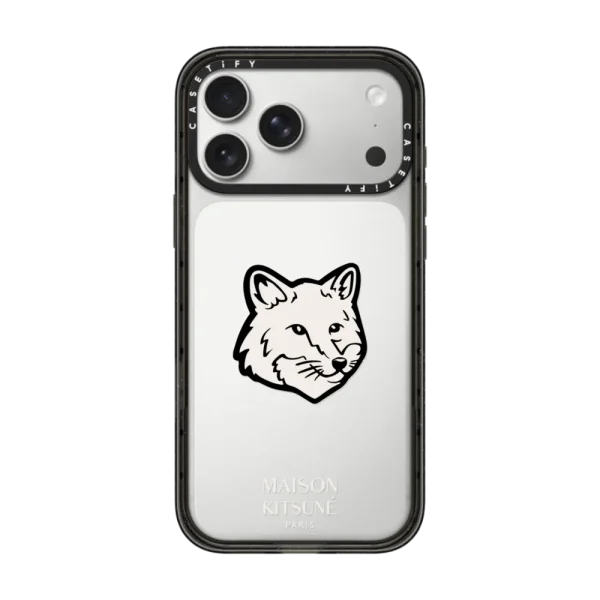 Maison Kitsuné Fox Head Phone Case - Black