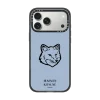 黑框 Maison Kitsuné Fox Head Phone Case - Pure Blue