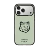 黑框 Maison Kitsuné Fox Head Phone Case - Soft Mint