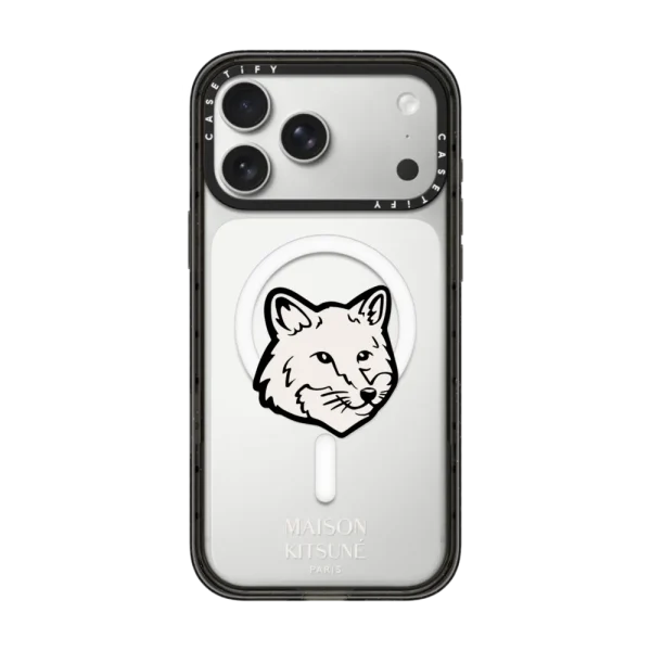 Maison Kitsuné Fox Head Phone Case - Black