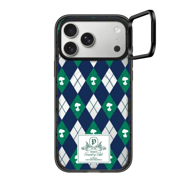 黑框磁吸相机 Peanuts Argyle Pattern Case