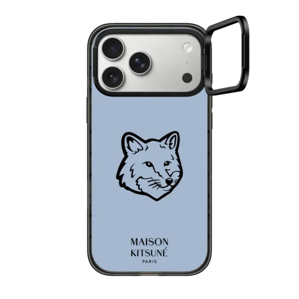 黑框磁吸相机 Maison Kitsuné Fox Head Phone Case - Pure Blue