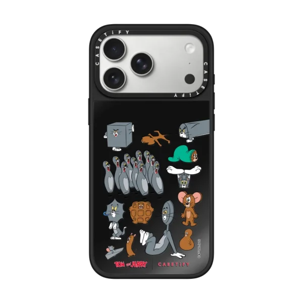黑色 Pattern Sticker Case