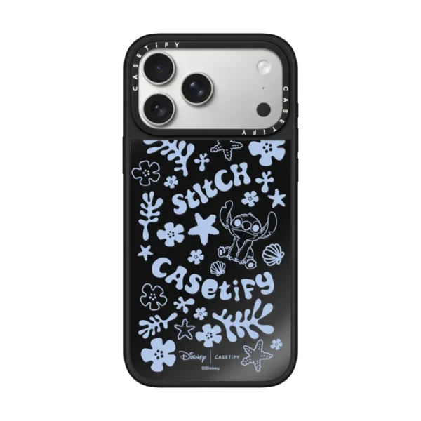 黑银 Stitch Pattern Case