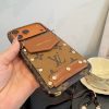LV モノグラムスタッズショルダーフォンケース ブラウン