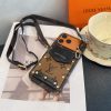 LV モノグラムスタッズショルダーフォンケース ブラック
