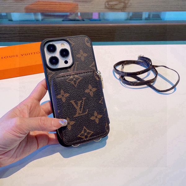 LV ショルダーカードケース ブラウン