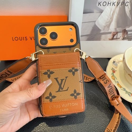 LVスマホケース カードストラップ マルチ