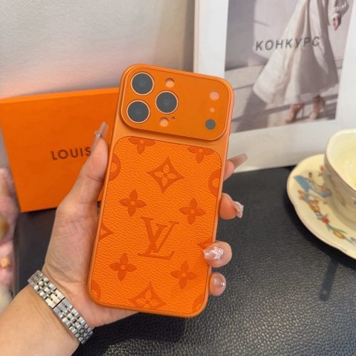 LVスマホケース モノグラムカラー ピンク
