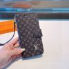 LV フラップ金具ケース ブラウン
