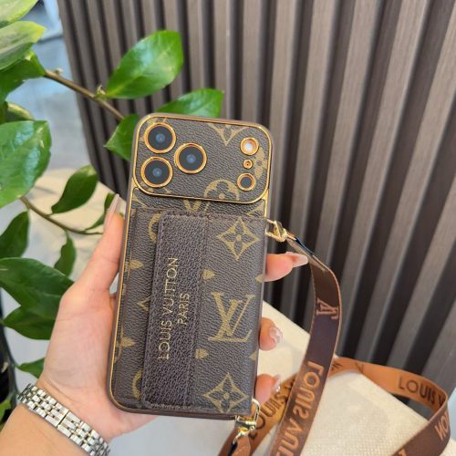 LV ロゴコンビケース ブラウン