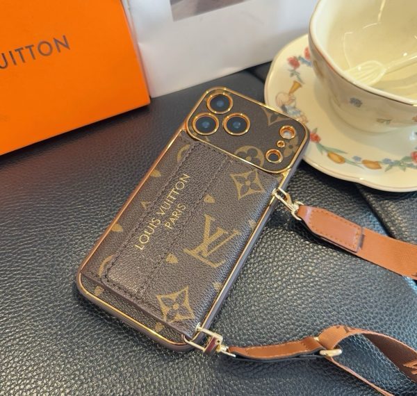 LV ロゴコンビケース ブラウン