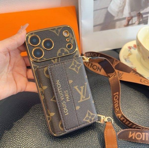 LV ロゴコンビケース ブラウン