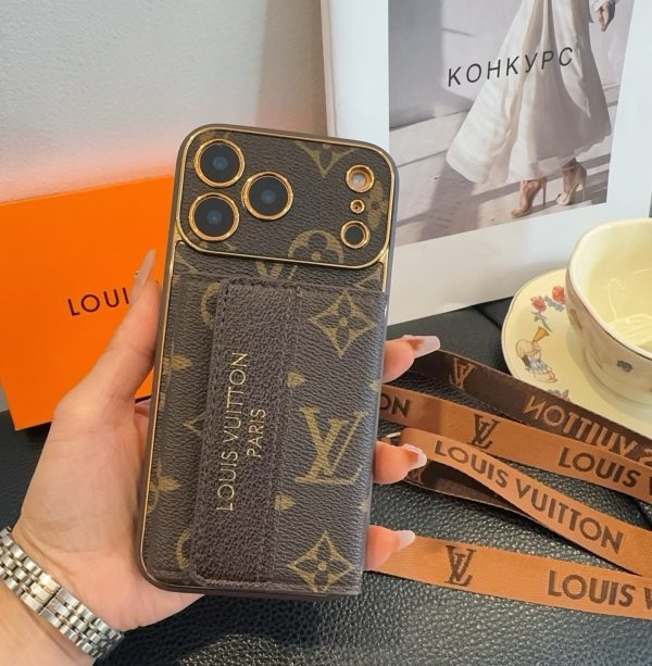 LV ロゴコンビケース ブラウン
